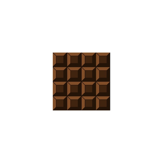 Un trozo de chocolate con un fondo oscuro