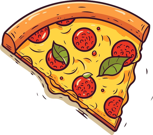 Un trozo de pizza con un trozo de pizza encima