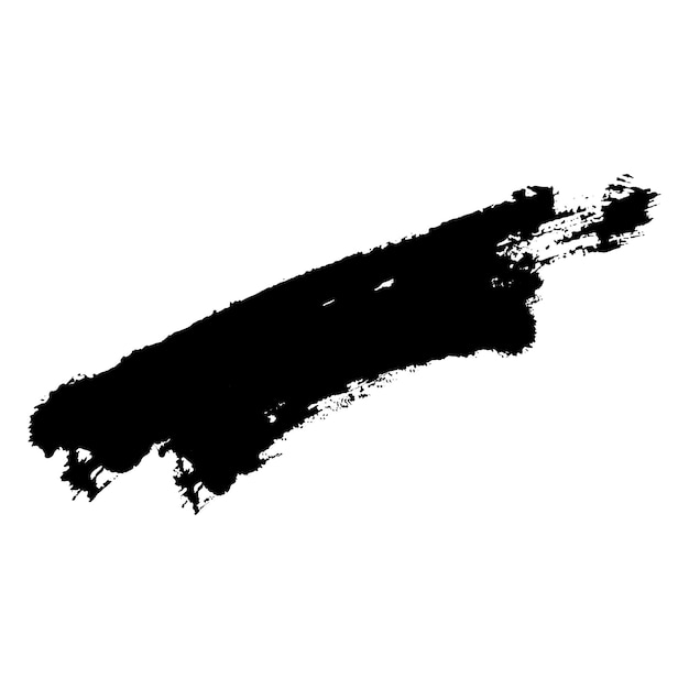 Trucado de pincel elemento de diseño grunge con textura de socorro Trucado de pincel de tinta rectangular negro