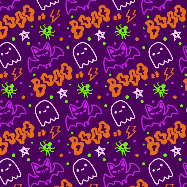 Truco o trato de halloween plano dibujado a mano de fondo transparente