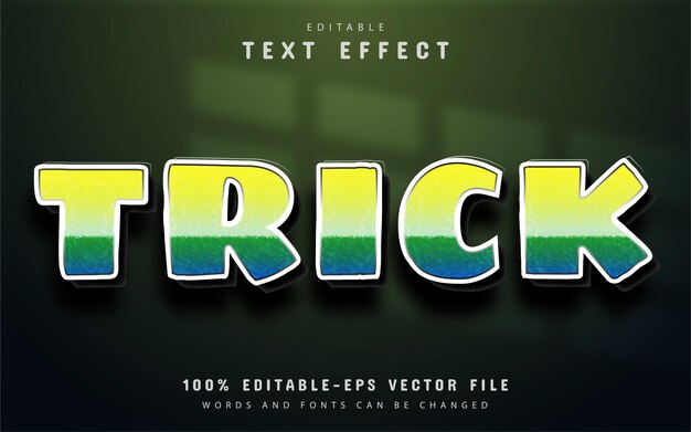 Truco de texto, efecto de texto de estilo degradado