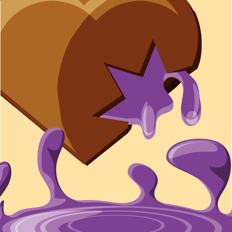 Vector trufa de chocolate en forma de corazón