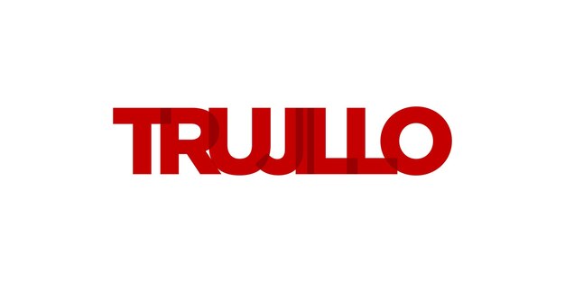 Trujillo en el emblema de Perú El diseño presenta una ilustración vectorial de estilo geométrico con tipografía audaz en una fuente moderna Las letras gráficas del eslogan