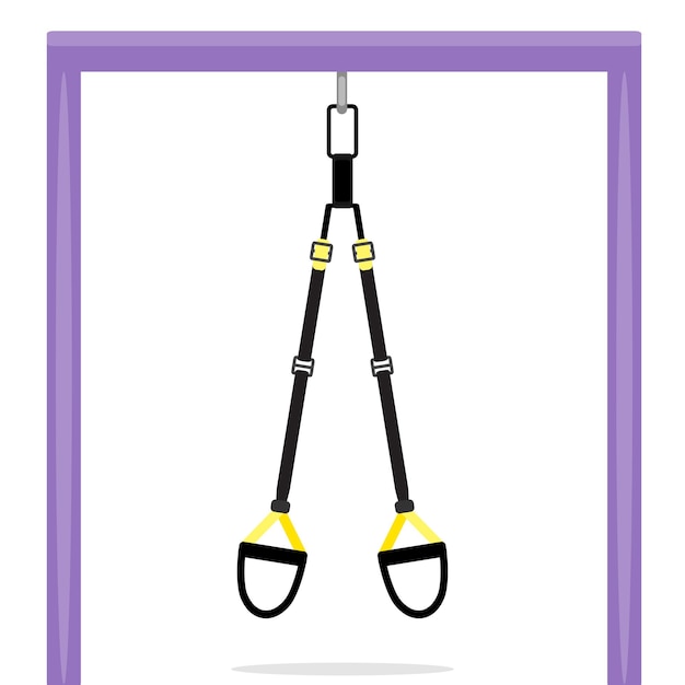 TRX colgando de la barra