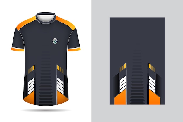 TShirt Sport Design Maqueta de camiseta de fútbol para el uniforme del club de fútbol vista delantera