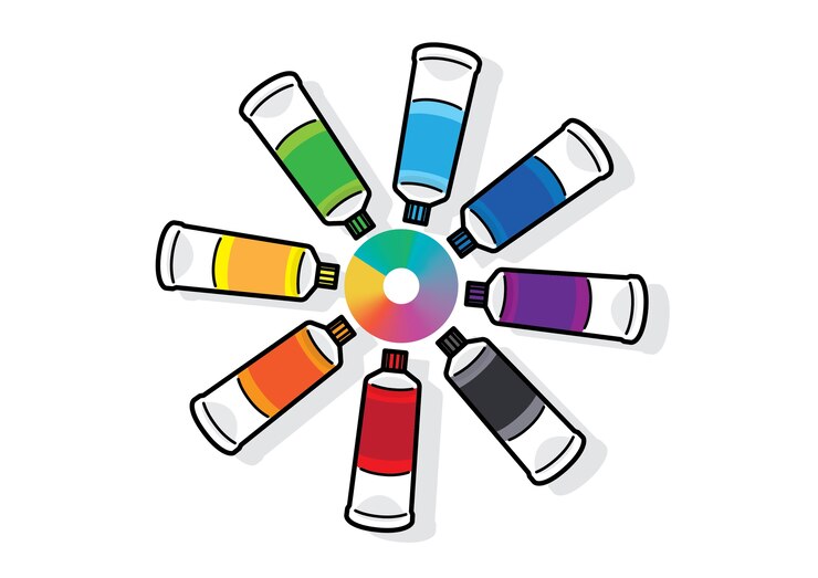 Vector tubo de acuarela