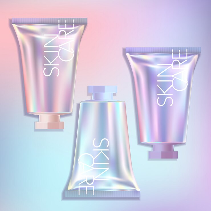 Tubo holográfico corto Crema de manos CC Cream Foundation Beauty Makeup Skincare Medical Medicated Repair Cream Unicorn Mermaid Theme Sweet Girl Packaging