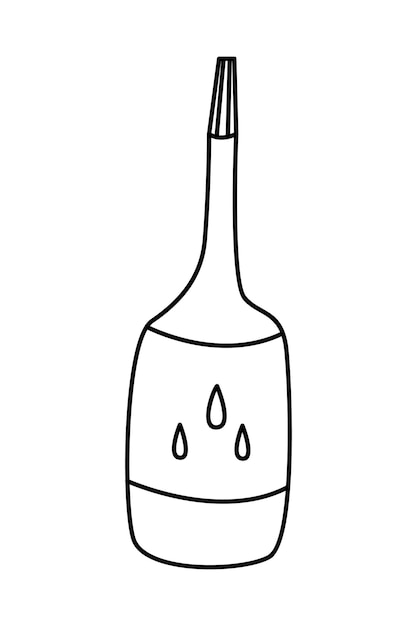 Vector tubo de pegamento vector doodle dibujado a mano ilustración contorno negro