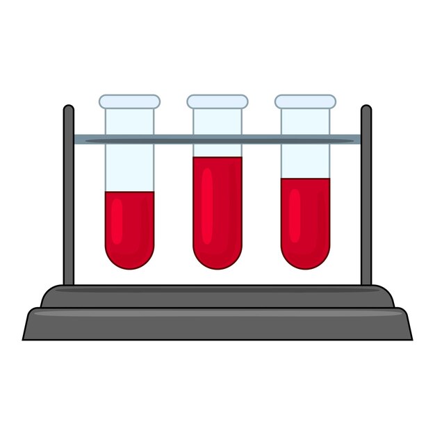 Tubos de ensayo llenos de líquido rojo en un entorno de laboratorio