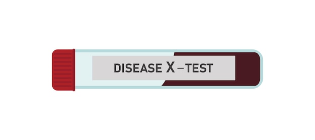 Tubos de ensayo vectoriales para el análisis de sangre para nuevas enfermedades x enfermedades infecciosas pandémicas eps 10