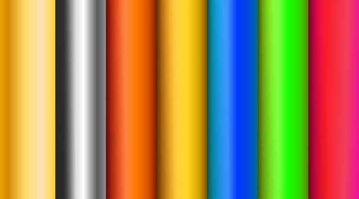 Vector los tubos verticales de colores
