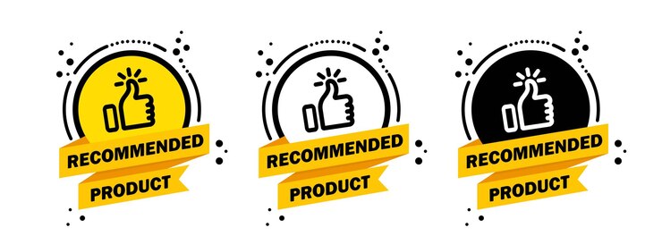 Tumbe con el conjunto de productos recomendados.