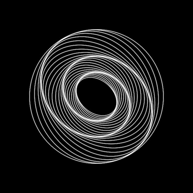 Túnel abstracto Twisted color circle 3d Twisted lines Logo Sphere 3d