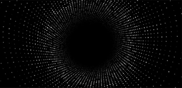 Túnel de estructura metálica abstracta Agujero de gusano vectorial Rejilla de portal 3D Embudo de fantasía futurista
