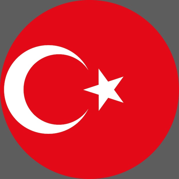 Turquía bandera vector 3