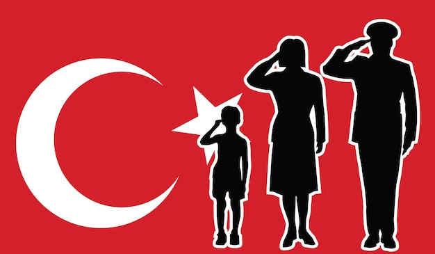 Turquía soldado familia saludo patriota antecedentes