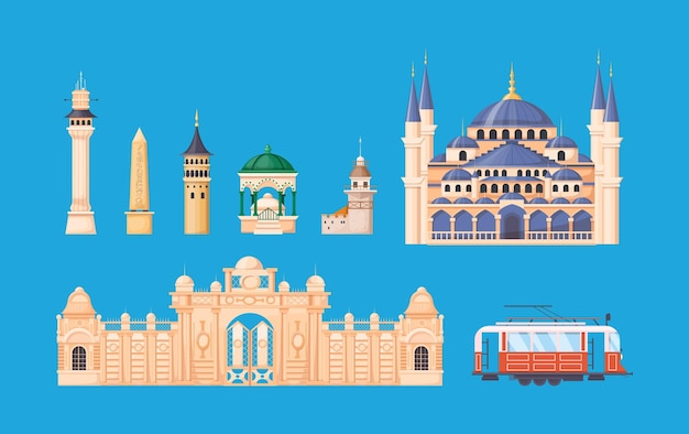 Turquía vacaciones monumentos edificios torres Mezquita azul tranvía Dolmabahce castillo Estambul viajes