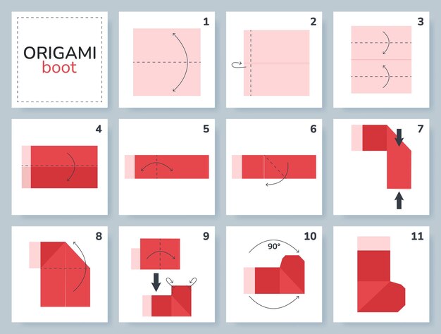 tutorial de esquema de origami de pollo modelo en movimiento. papiroflexia  para niños. paso a paso cómo hacer un lindo pollito de origami. ilustración  vectorial 12997079 Vector en Vecteezy