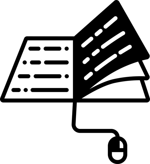 Tutoriales de ilustración de glifos y vectores de líneas