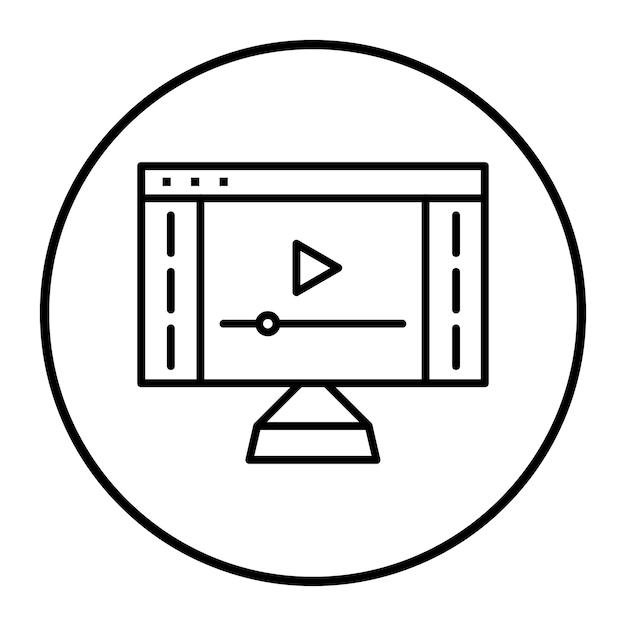 Tutoriales de vídeo Ilustración vectorial