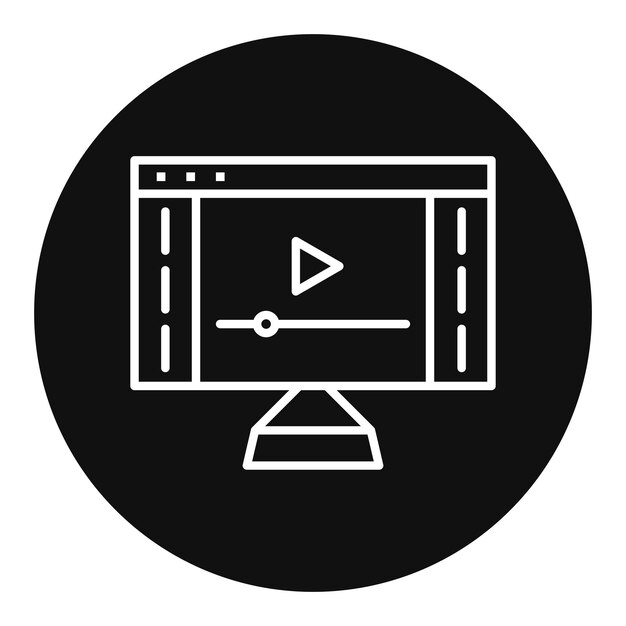 Tutoriales de vídeo Ilustración vectorial