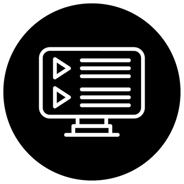 Tutoriales de vídeo Ilustración vectorial