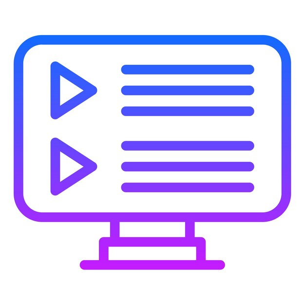Tutoriales de vídeo Ilustración vectorial