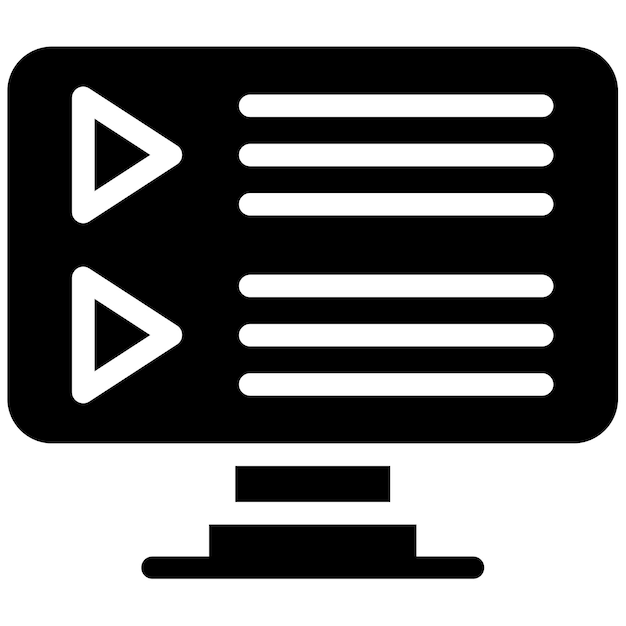 Tutoriales de vídeo Ilustración vectorial