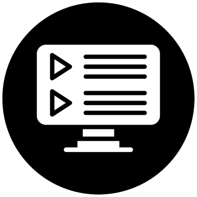 Tutoriales de vídeo Ilustración vectorial