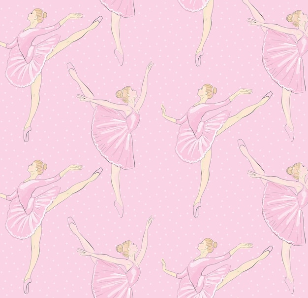 Vector tutú de baile niña ballet rosa