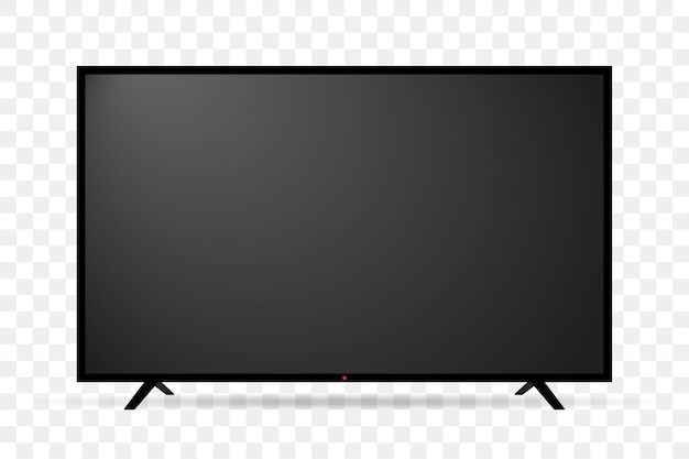 TV LCD de pantalla realista.
