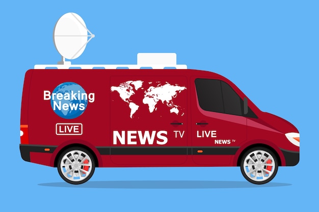 Tv news live van