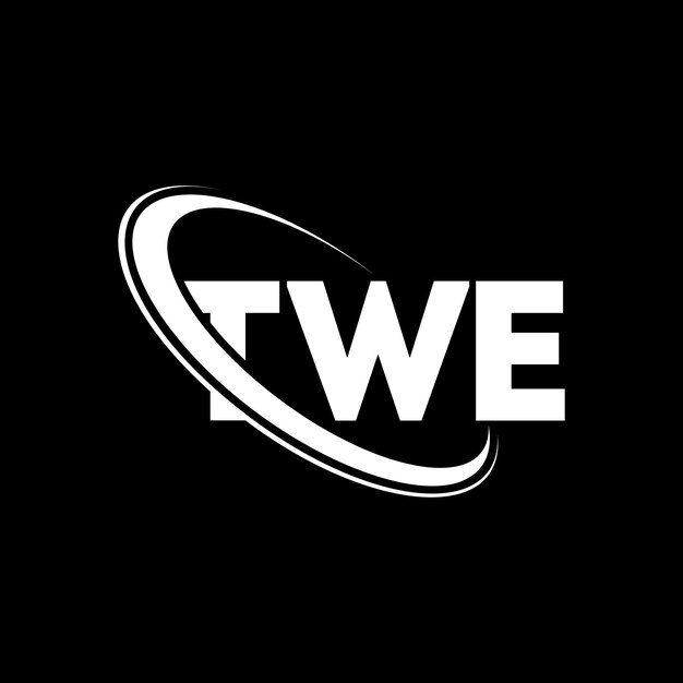 TWE logotipo TWE letra TWE letra logotipo diseño iniciales TWE logo vinculado con círculo y mayúscula monograma logotipo Twe tipografía para negocios de tecnología y marca inmobiliaria