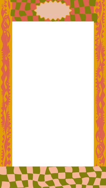 twibbon template flat trendy adgy para la colección de historias de instagram