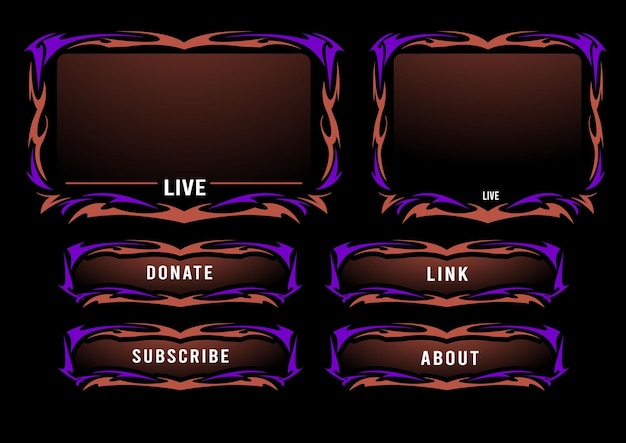 Twitch Overlay Streamer y jugadores