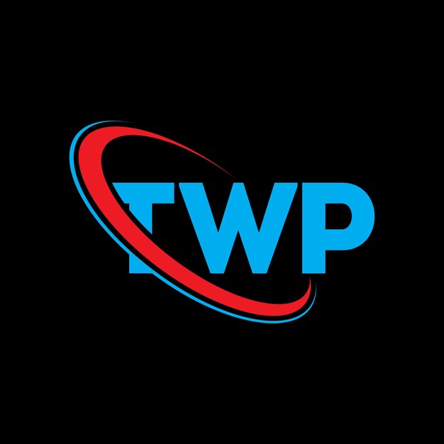 TWP logotipo TWP letra TWP letra diseño de logotipo Iniciales TWP logotipo vinculado con círculo y mayúscula monograma TWP tipografía para negocios de tecnología y marca inmobiliaria