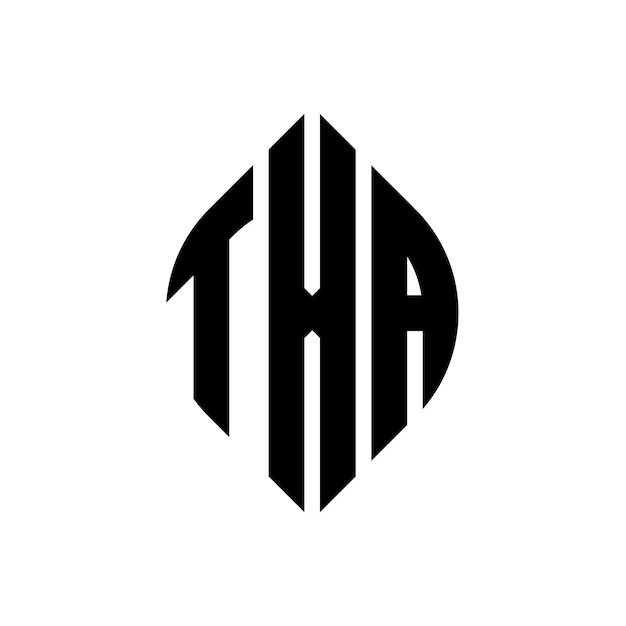 TXA diseño del logotipo de la letra del círculo con forma de círculo y elipse TXA letras de la elipse con estilo tipográfico Las tres iniciales forman un logotipo del círculo TXA emblema del círculo Monograma abstracto letra marca vector