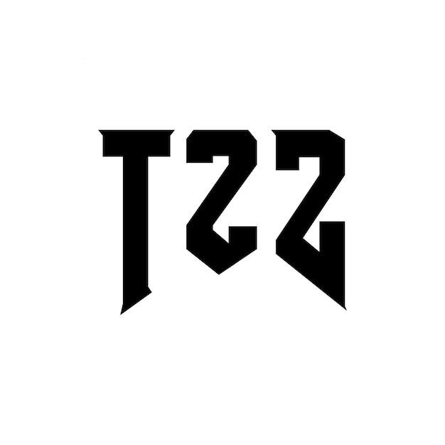 TZ diseño de logotipo de letra para empresa de tecnología TZ diseño del logotipo de combinación de colores blanco y negro TZ logotipo TZ vector TZ diseño TZ icono TZ alfabeto TZ tipografía logotipo diseño