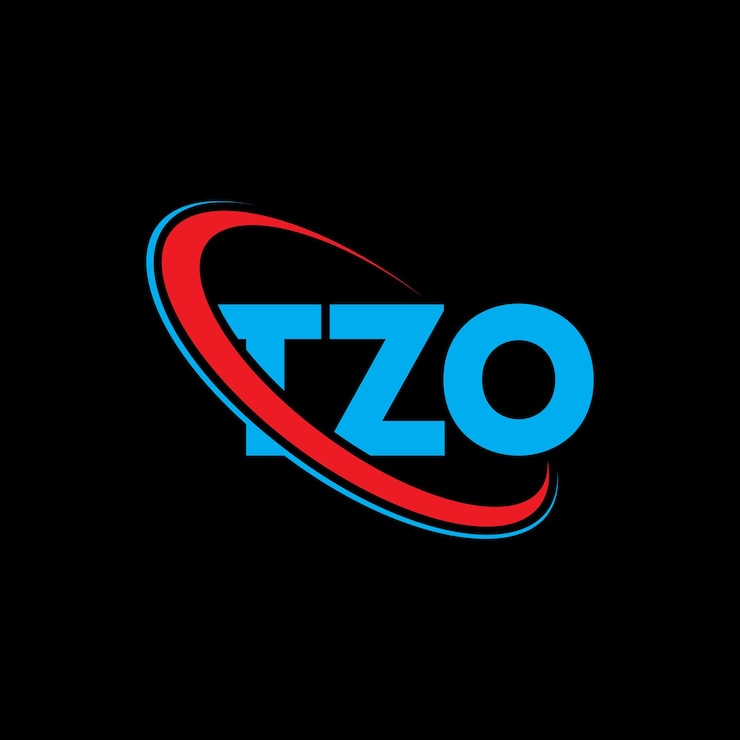Vector tzo logotipo tzo letra tzo diseño de letra logotipo iniciales tzo logotipo vinculado con círculo y mayúscula logotipo monograma tzo tipografía para negocios de tecnología y marca inmobiliaria