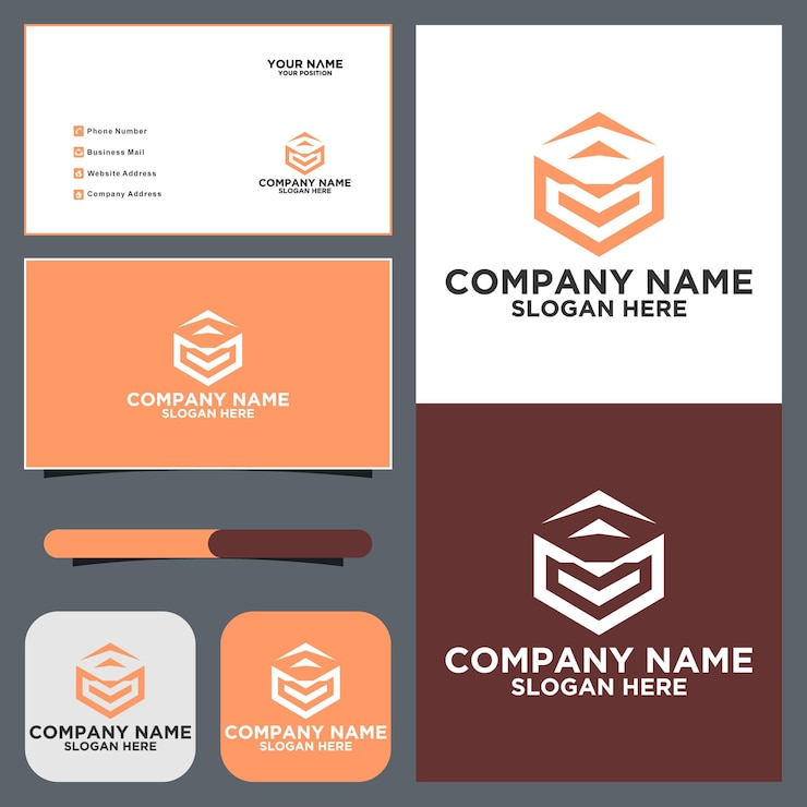 Vector u vector logo hexagonal letra inicial