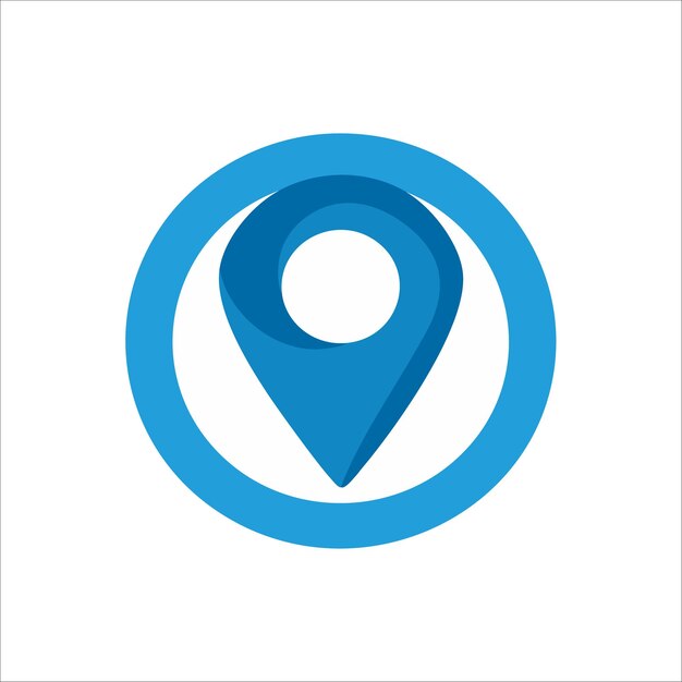 ubicación del alfiler azul