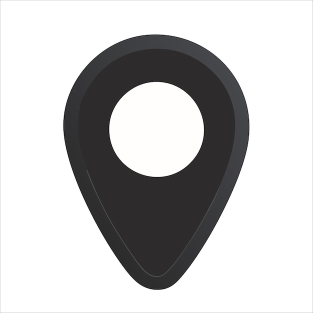 ubicación del alfiler negro
