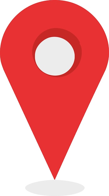 ubicación del alfiler rojo
