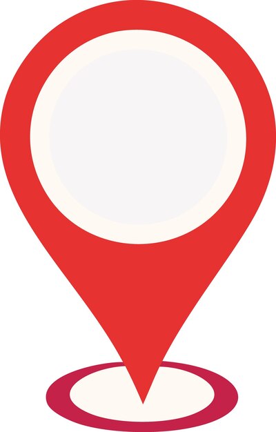 ubicación del alfiler rojo