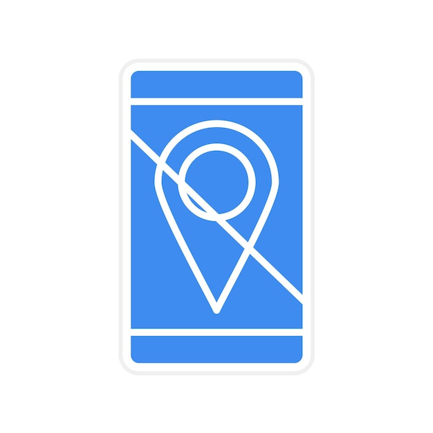Vector ubicación deshabilitar la imagen vectorial del icono se puede usar para la ui móvil
