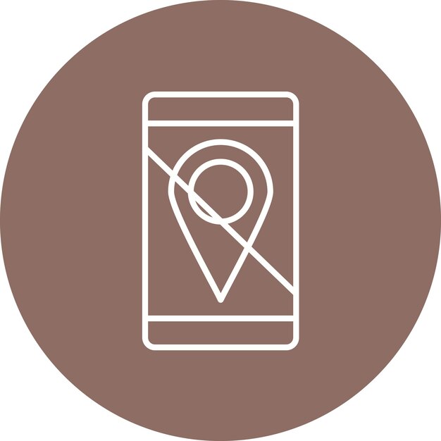 Ubicación Deshabilitar la imagen vectorial del icono Se puede usar para la UI móvil