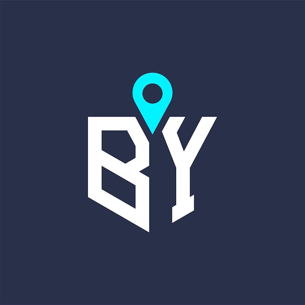 Por ubicación Diseño de logotipo para reclutamiento y navegación Carta por icono vectorial de logotipo
