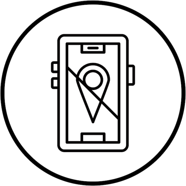 Ubicación del diseño vectorial Desactivar el estilo del icono