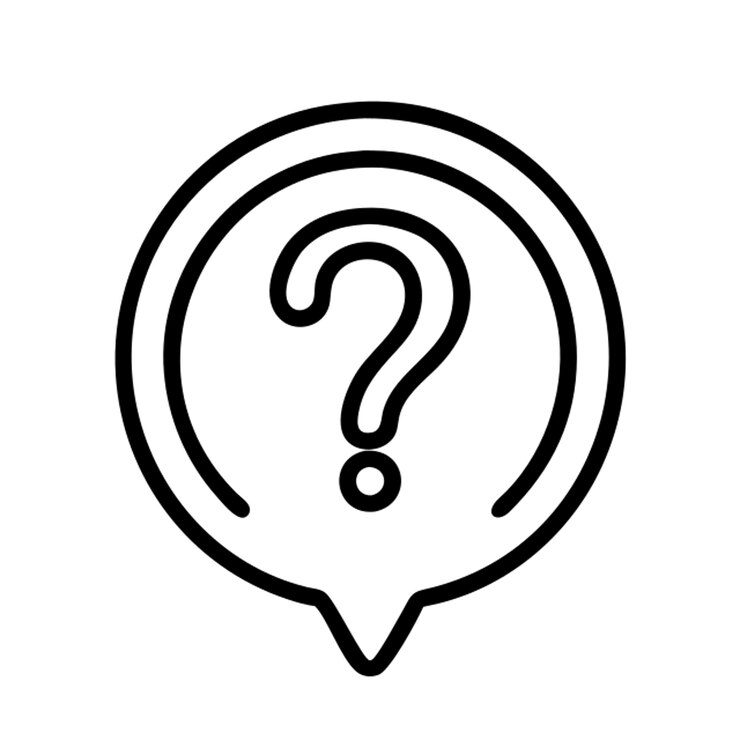 Vector ubicación de la etiqueta signo de pregunta icono contorno