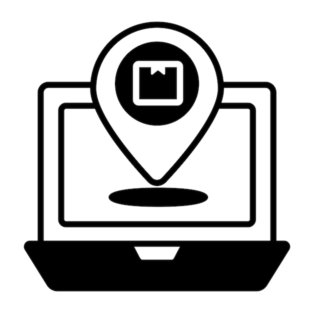 ubicación en línea Conceptos modernos de diseño Ilustración vectorial